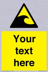 Custom warning tsunami hazard zone